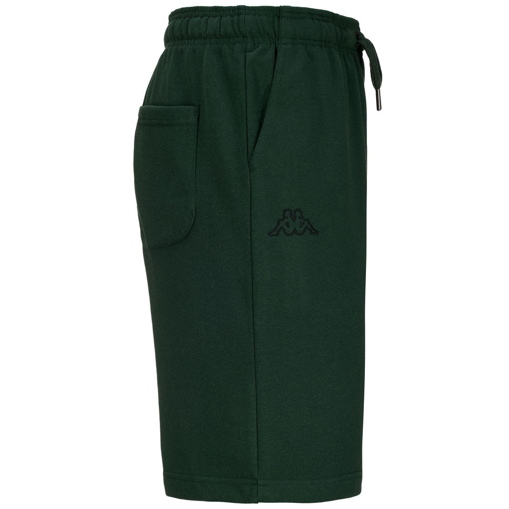 Bermudas deportivas para hombre en tejido reciclado, color verde negruzco 02