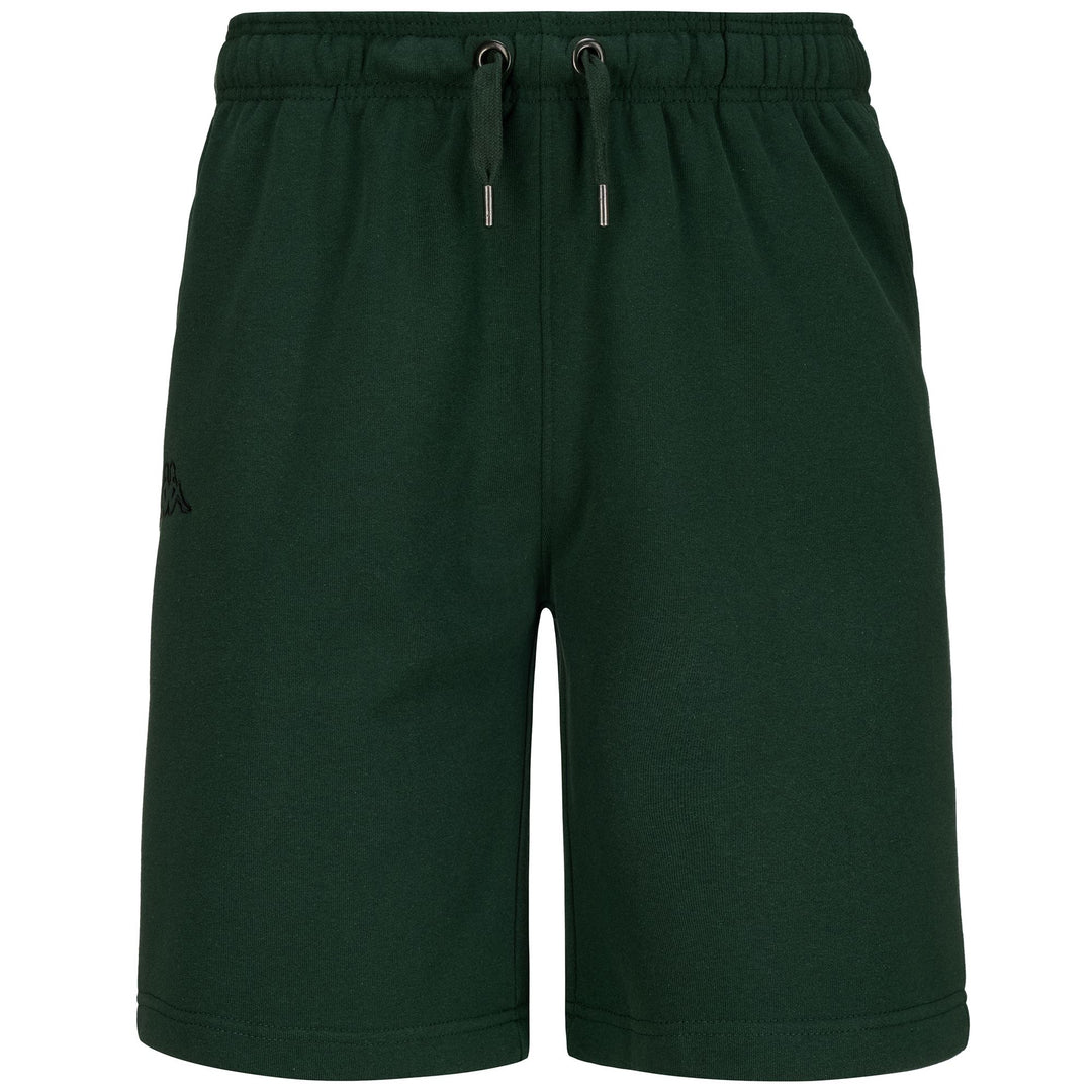 Bermudas deportivas para hombre en tejido reciclado, color verde negruzco 01