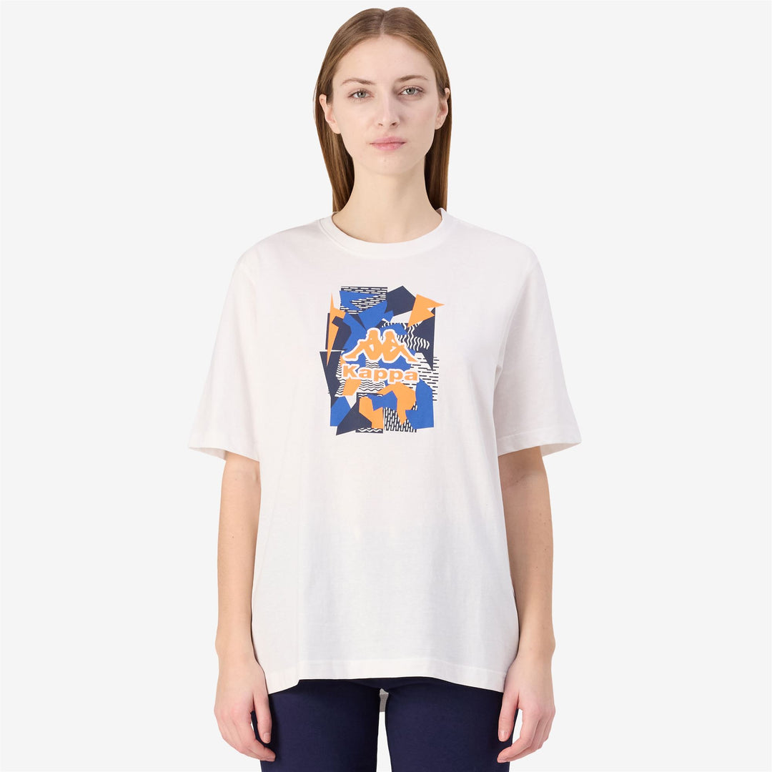 T-shirt da uomo bianca con stampa grafica e vestibilità regolare main