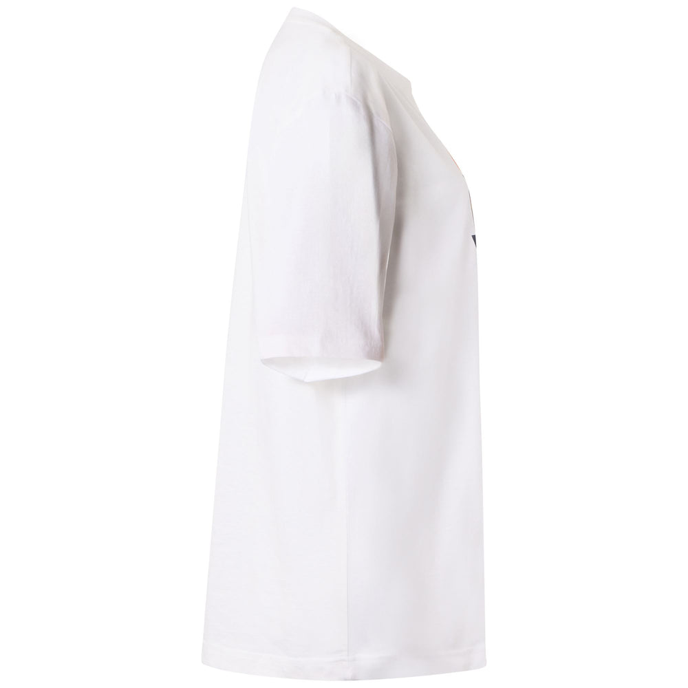 T-shirt da uomo bianca con stampa grafica e vestibilità regolare 02