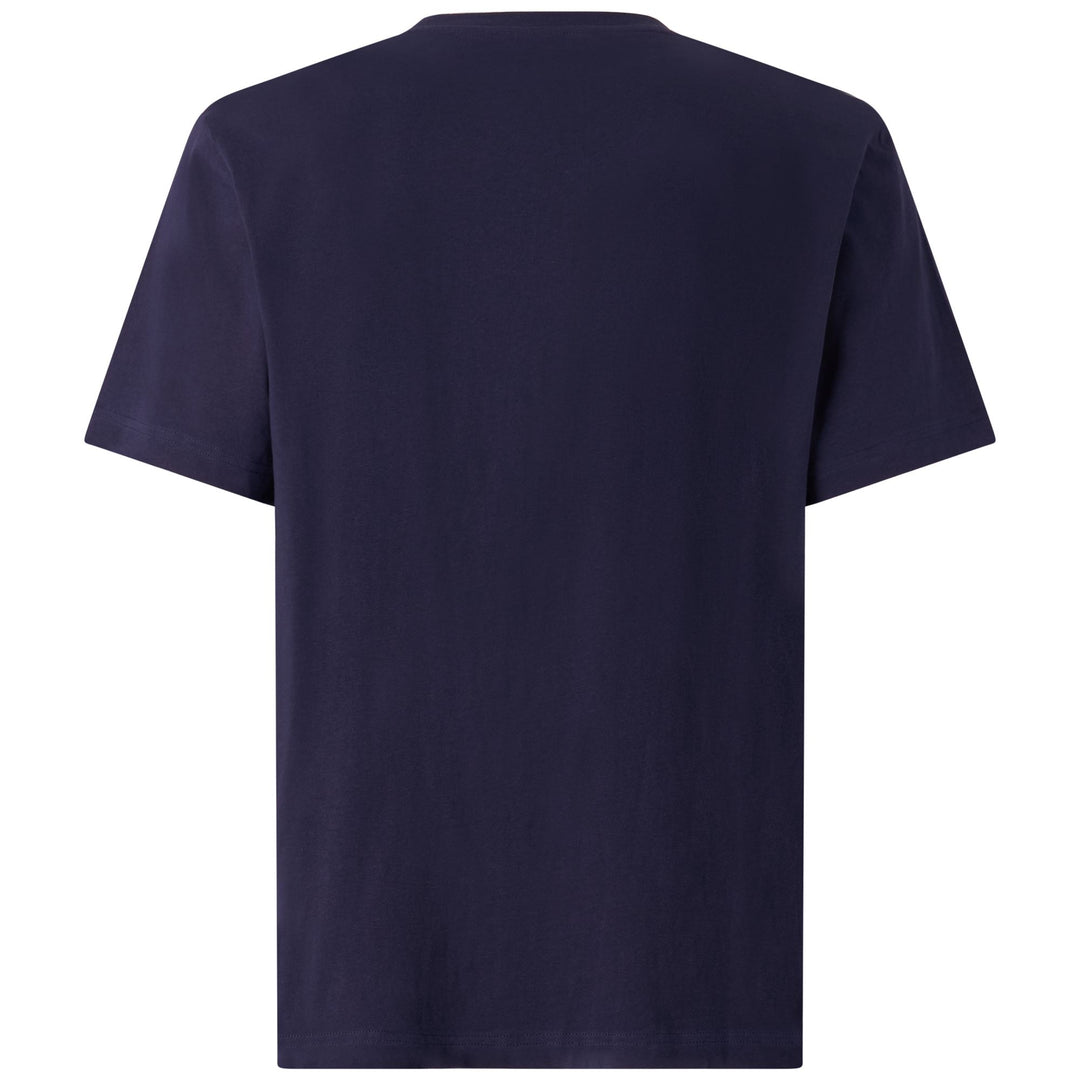 Maglietta in Cotone Stile Sportivo Uomo Blu Marino main