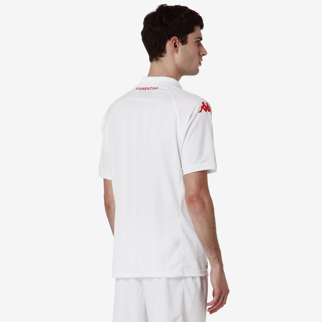 Maillot de football ACF Fiorentina pour homme, blanc, en tissu recyclé main