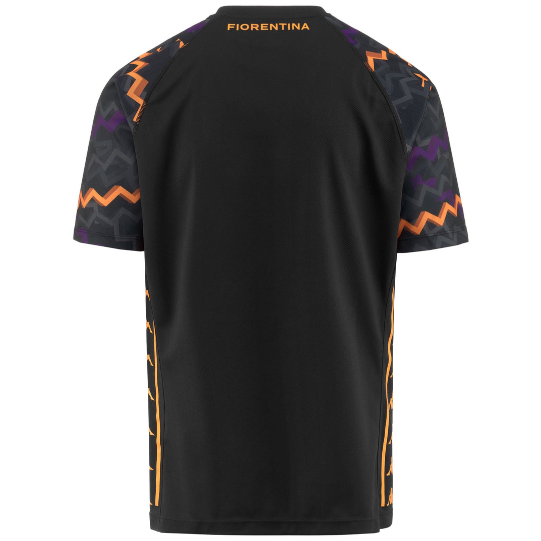 Maillot de gardien de but de football ACF Fiorentina pour homme, noir, en tissu jacquard main