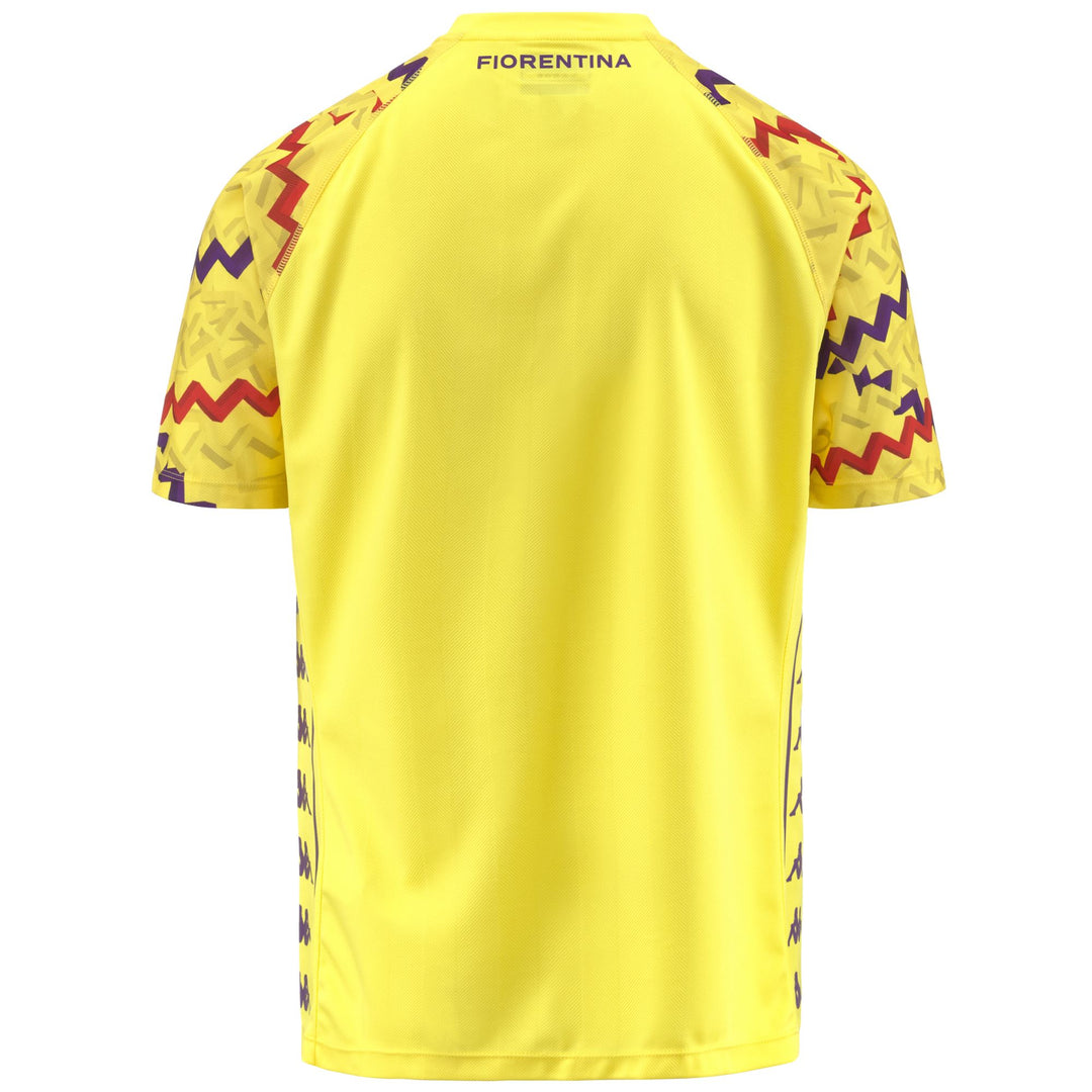 Yellow Men's ACF Fiorentina Football Goalkeeper Shirt in Jacquard Fabric main