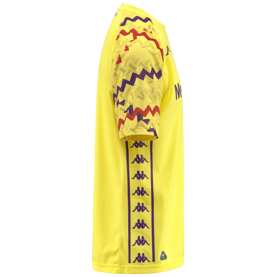 Yellow Men's ACF Fiorentina Football Goalkeeper Shirt in Jacquard Fabric main