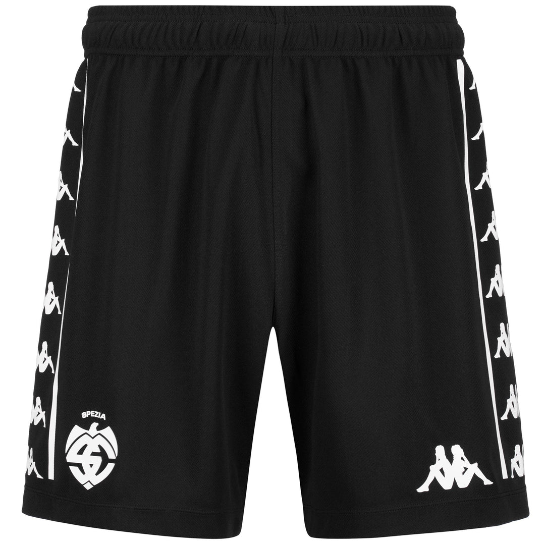 Short de football Spezia Calcio pour homme, noir, en tissu jacquard 01