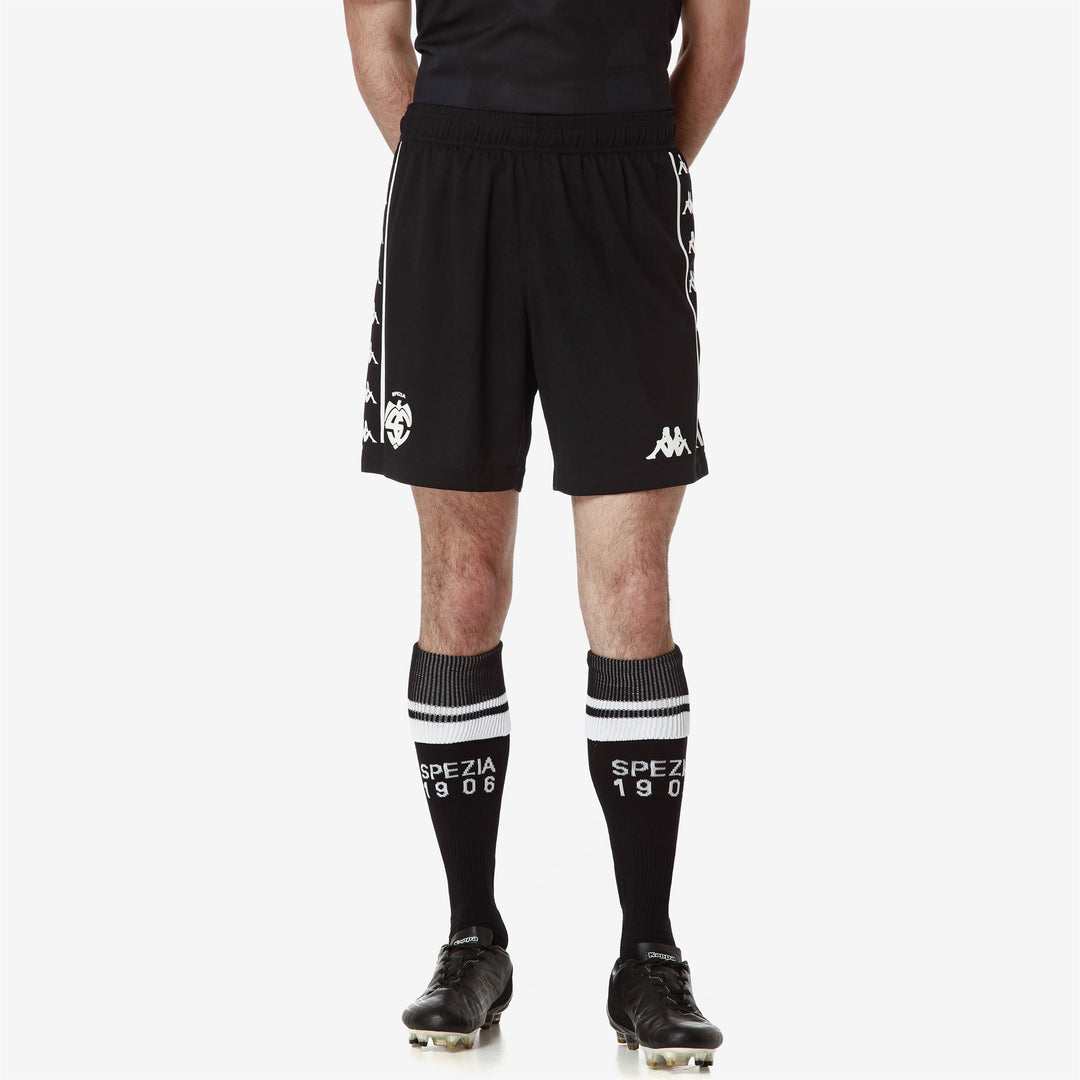 Pantaloni Corti Sportivi da Calcio Uomo Neri con Protezione Hydro-Way main