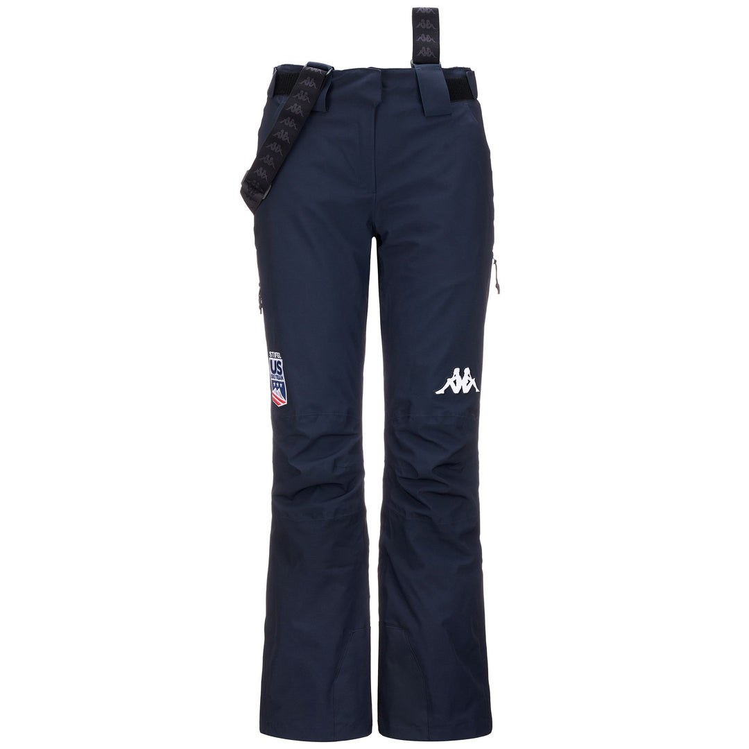 Navy blue Women's Waterproof Ski Pants with Padding and Slim Fit 01