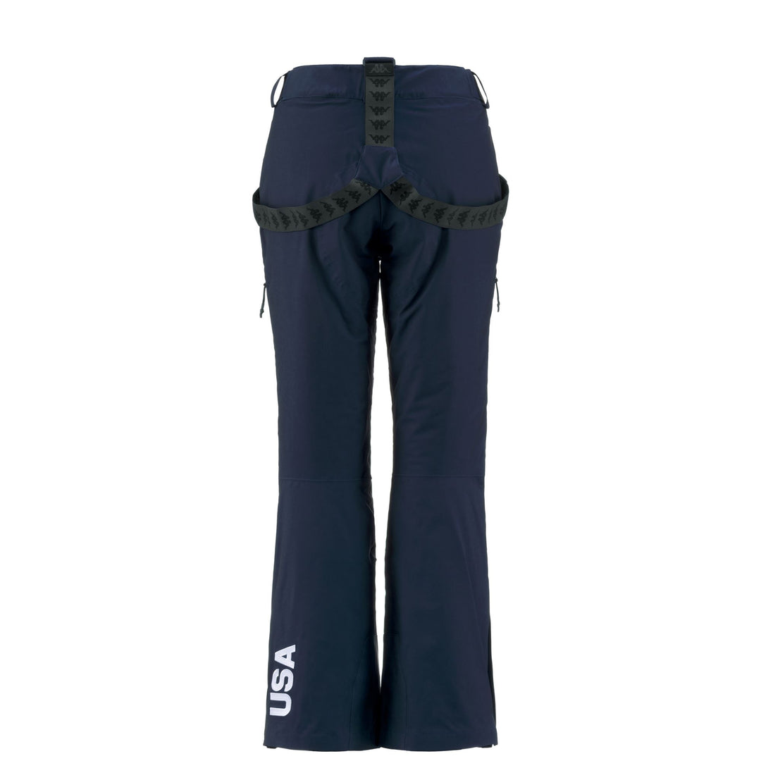 Pantalones de esquí impermeables para mujer, color azul marino, con acolchado y corte ajustado main