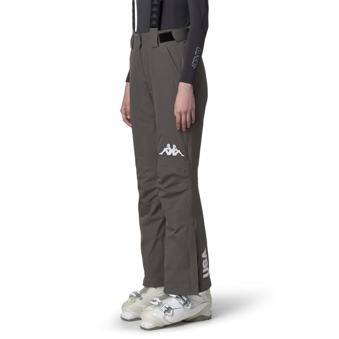 Green Women's Slim Fit Ski Trousers with Waterproof Protection main