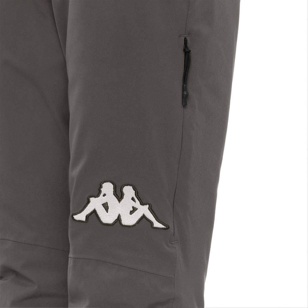 Pantalon de ski rembourré pour femme, coupe slim, vert, avec protection imperméable main