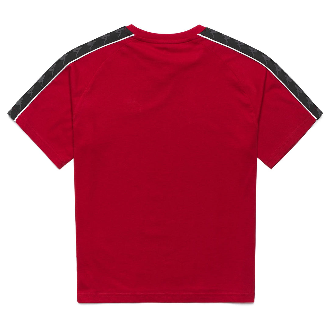 Red Women's T-Shirt with Embroidered Logo and Piping main