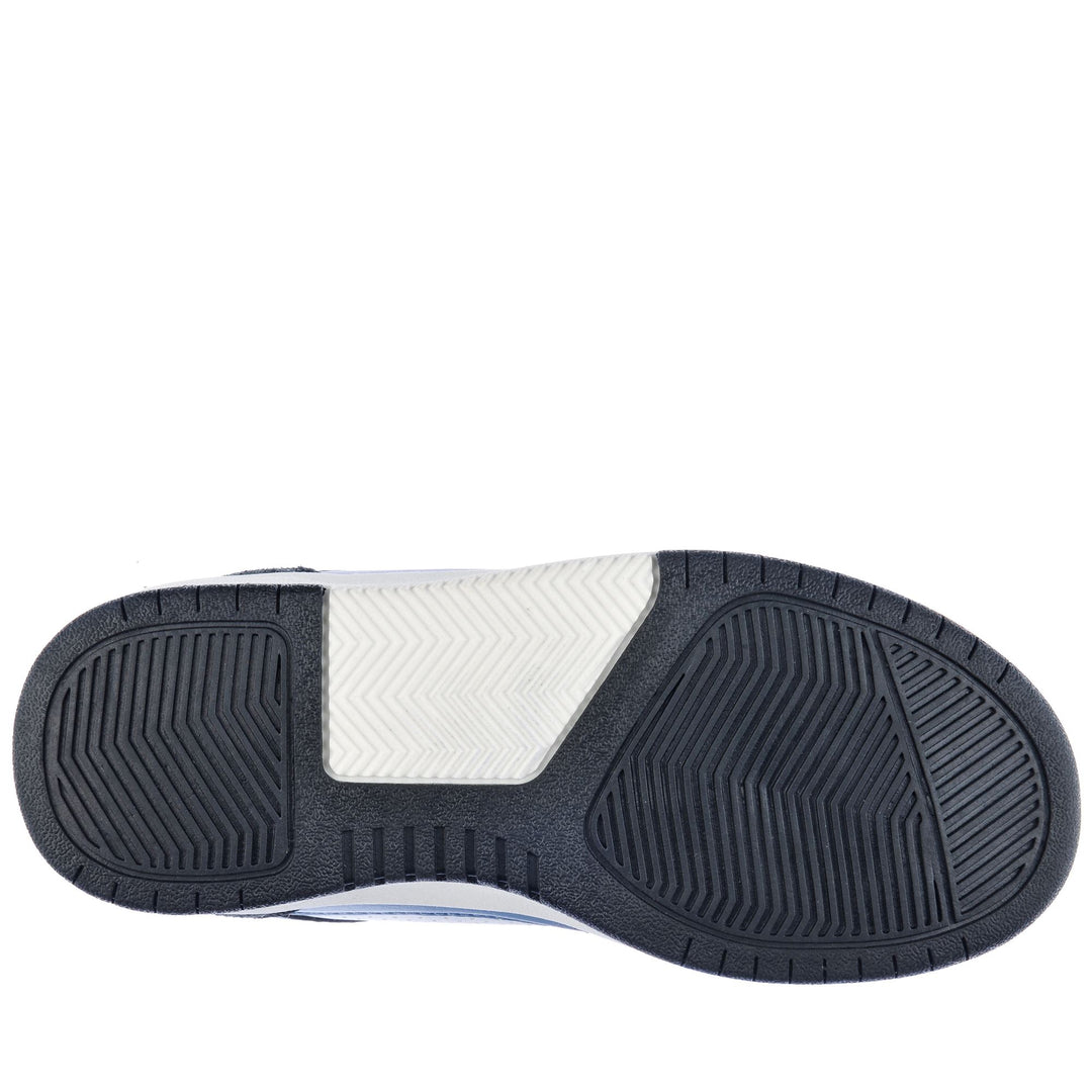 Sneakers basse unisex bianche e blu per bambini main