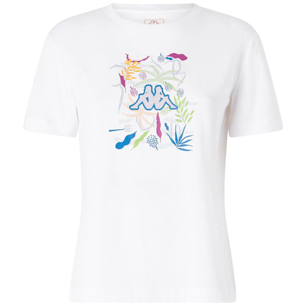 T-Shirt Sportiva Donna Grigia Bianca con Stampa Grafica 02