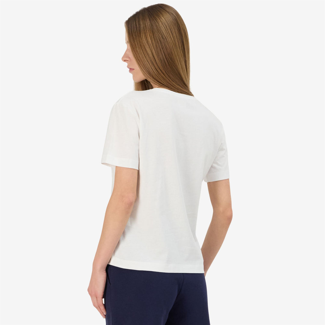 T-Shirt Sportiva Donna Grigia Bianca con Stampa Grafica main
