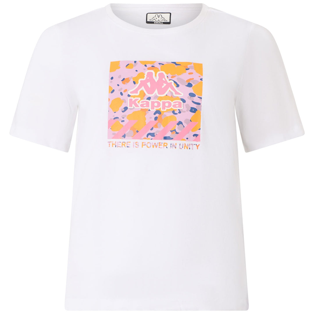 T-Shirt Sportiva Donna Grigia Bianca con Stampa Grafica 01