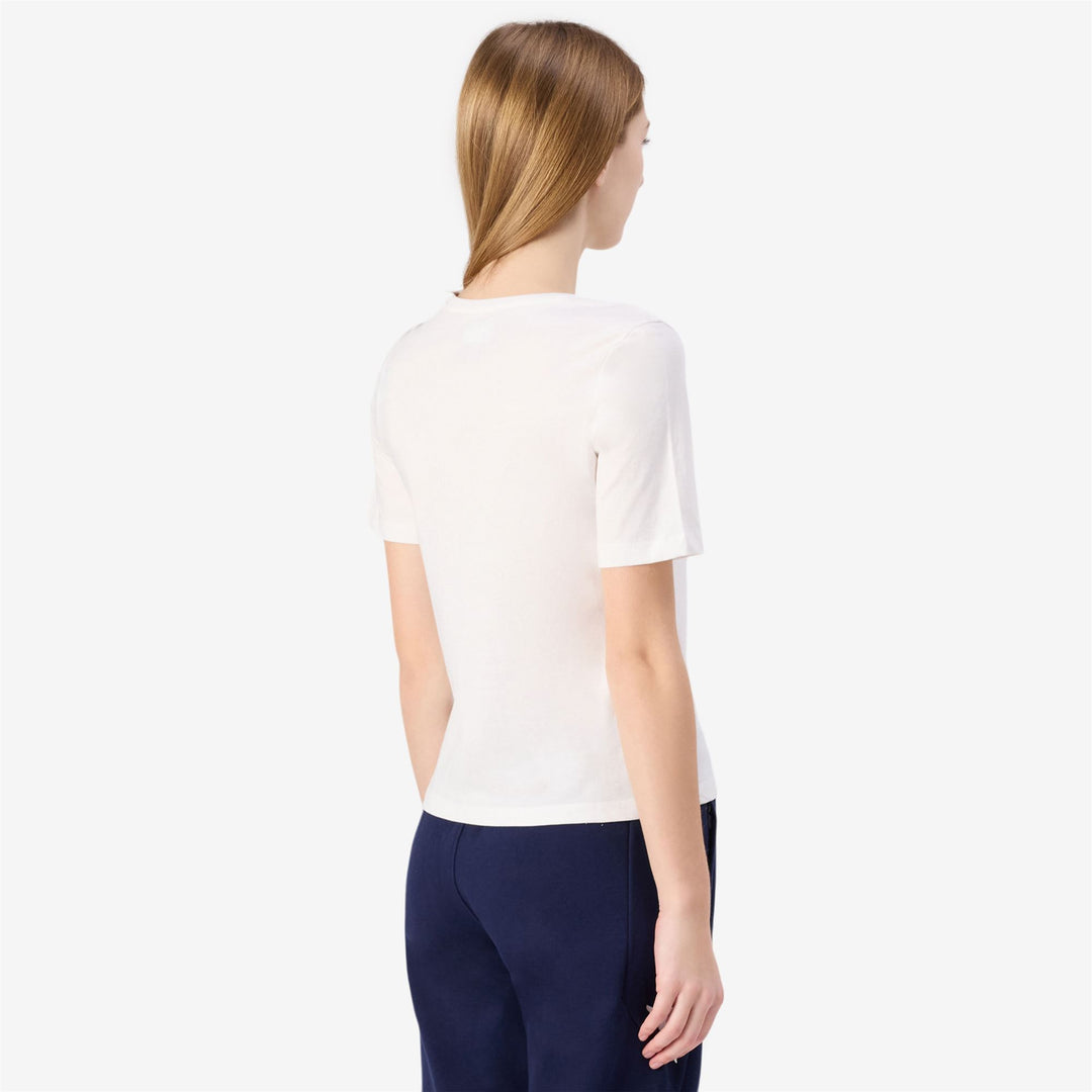 T-Shirt Sportiva Donna Grigia Bianca con Stampa Grafica main