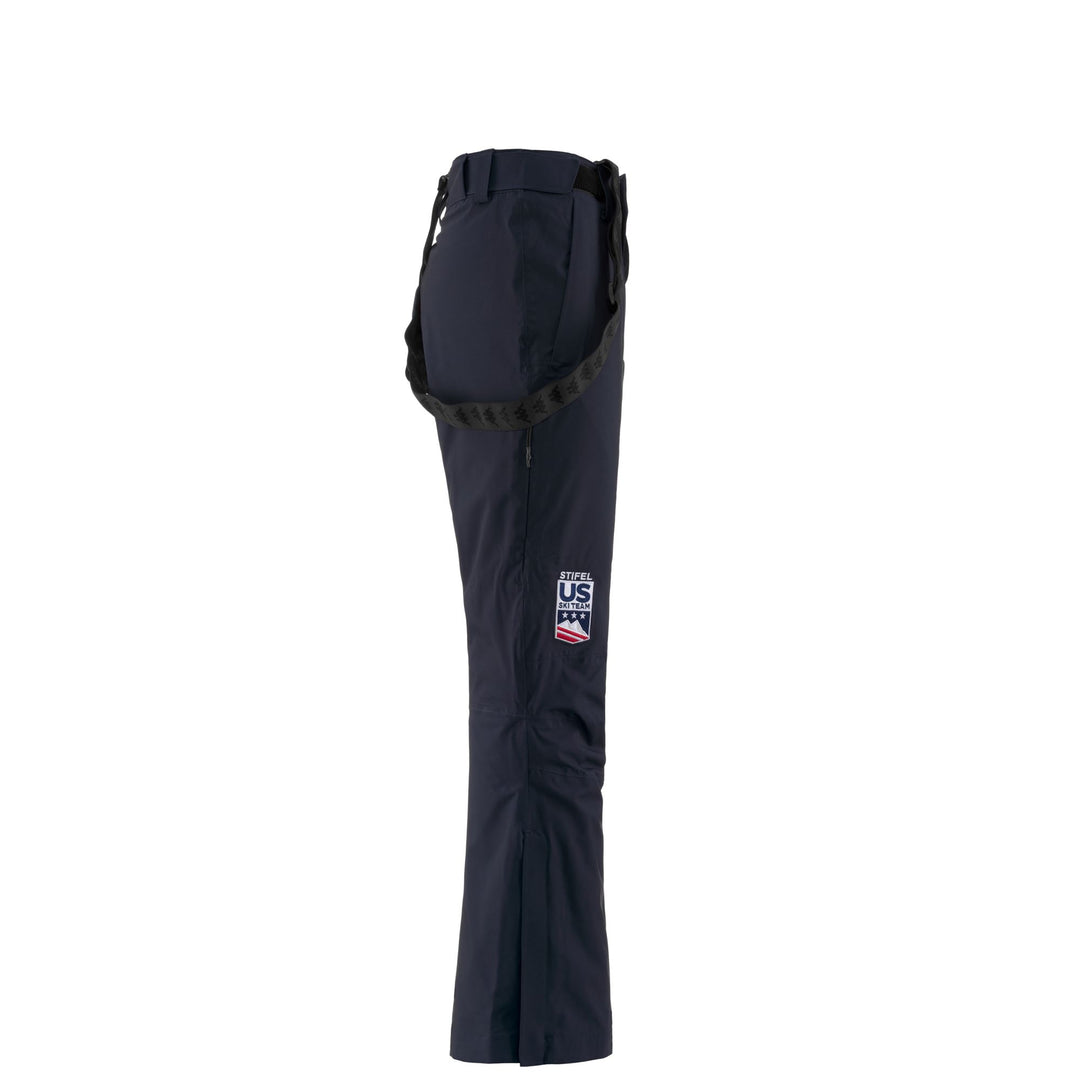 Pantalon de ski bleu pour homme avec protection imperméable et ventilation main