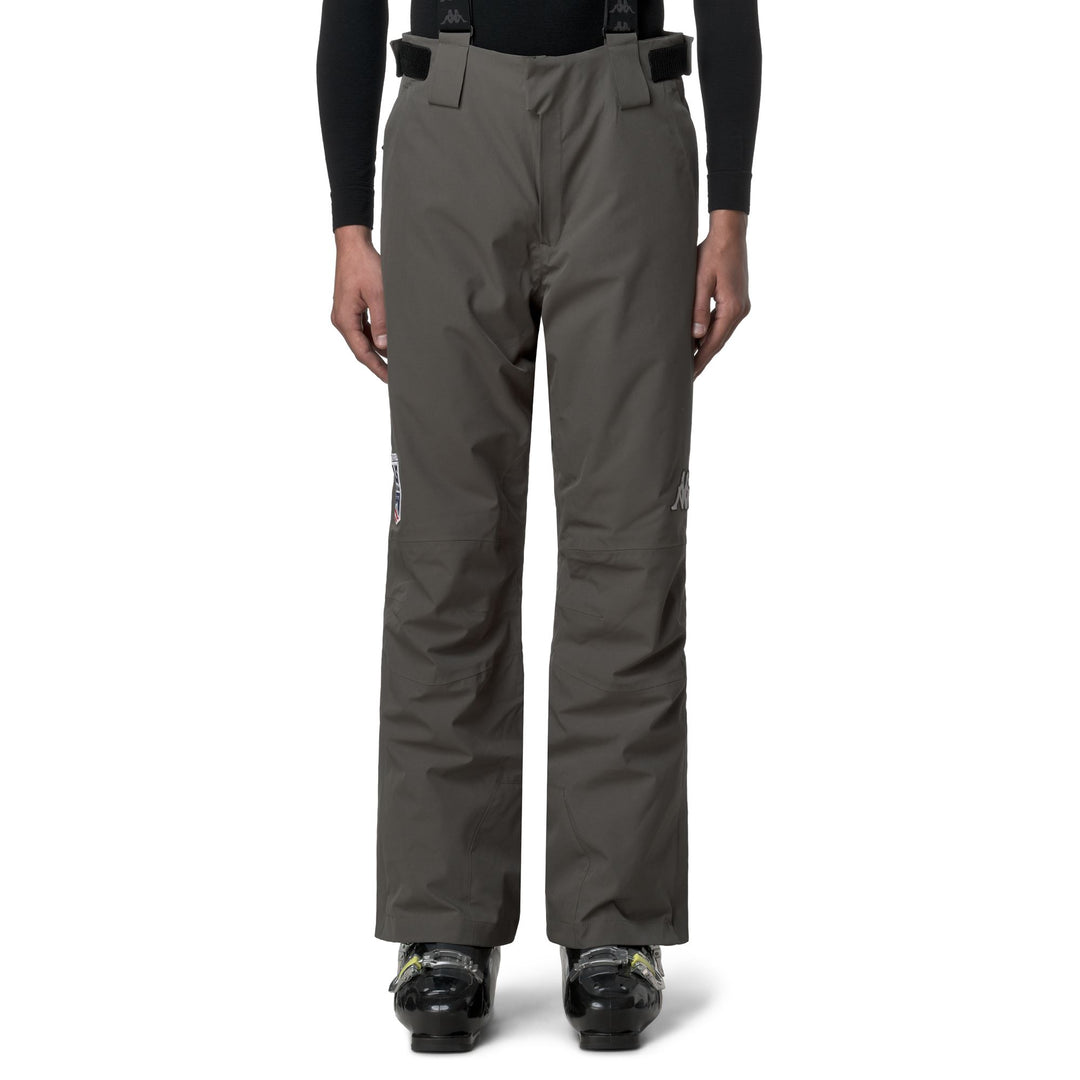 Green Men's Waterproof Ski Trousers with Padding 01