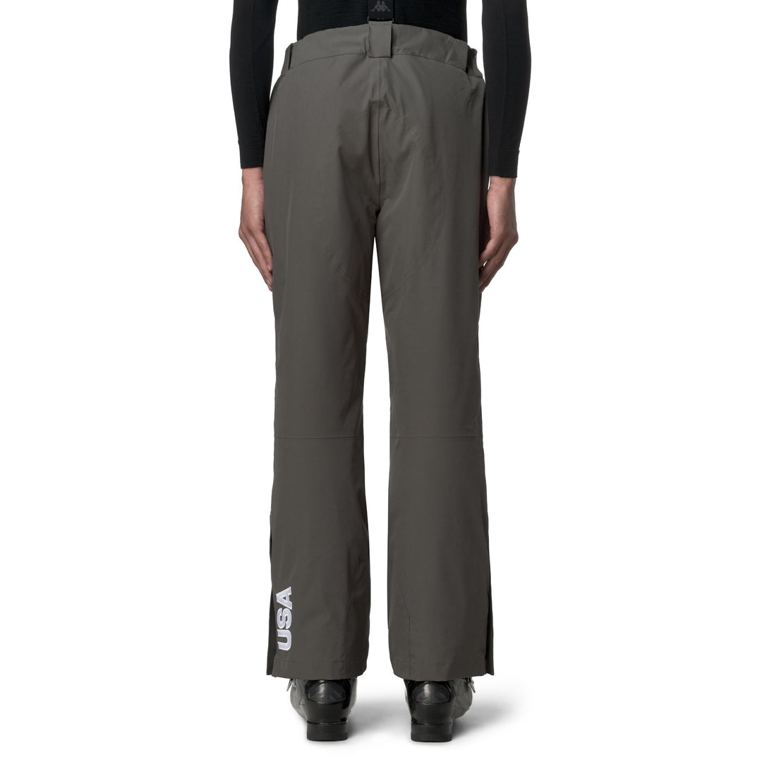 Pantalon de ski imperméable rembourré, coupe classique, pour homme, vert main
