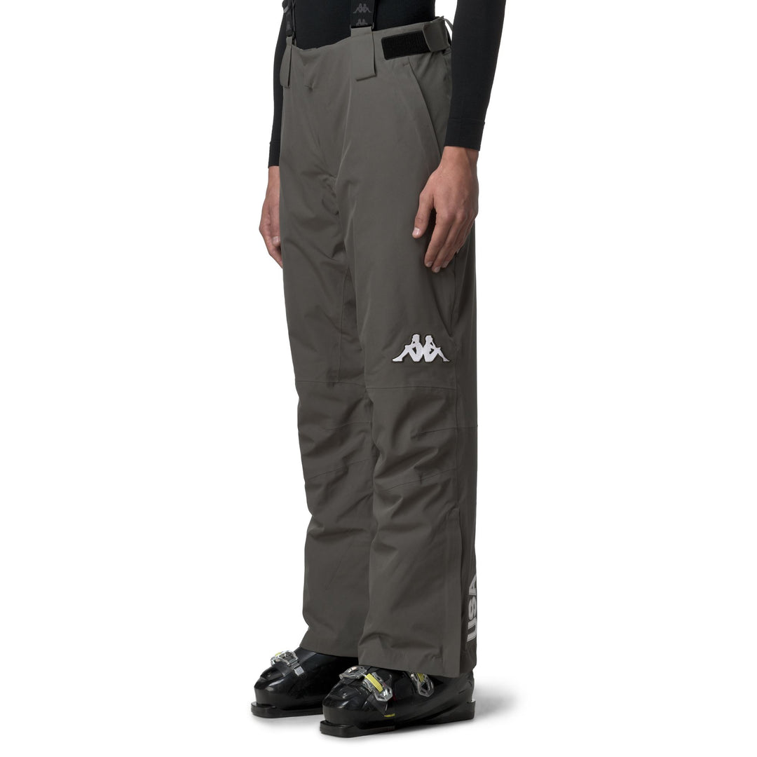 Pantalon de ski imperméable rembourré, coupe classique, pour homme, vert main
