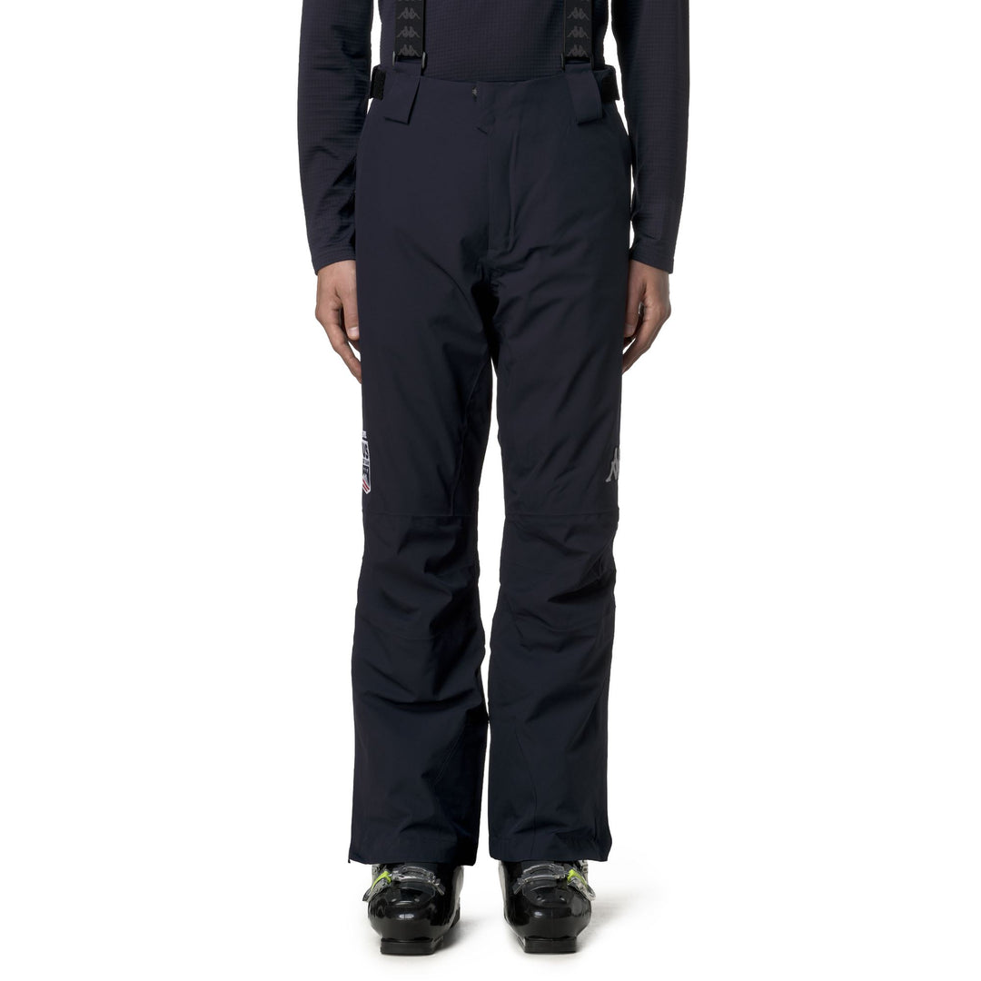 Blue Men's Regular Fit Waterproof Ski Trousers with Ventilation Opening main