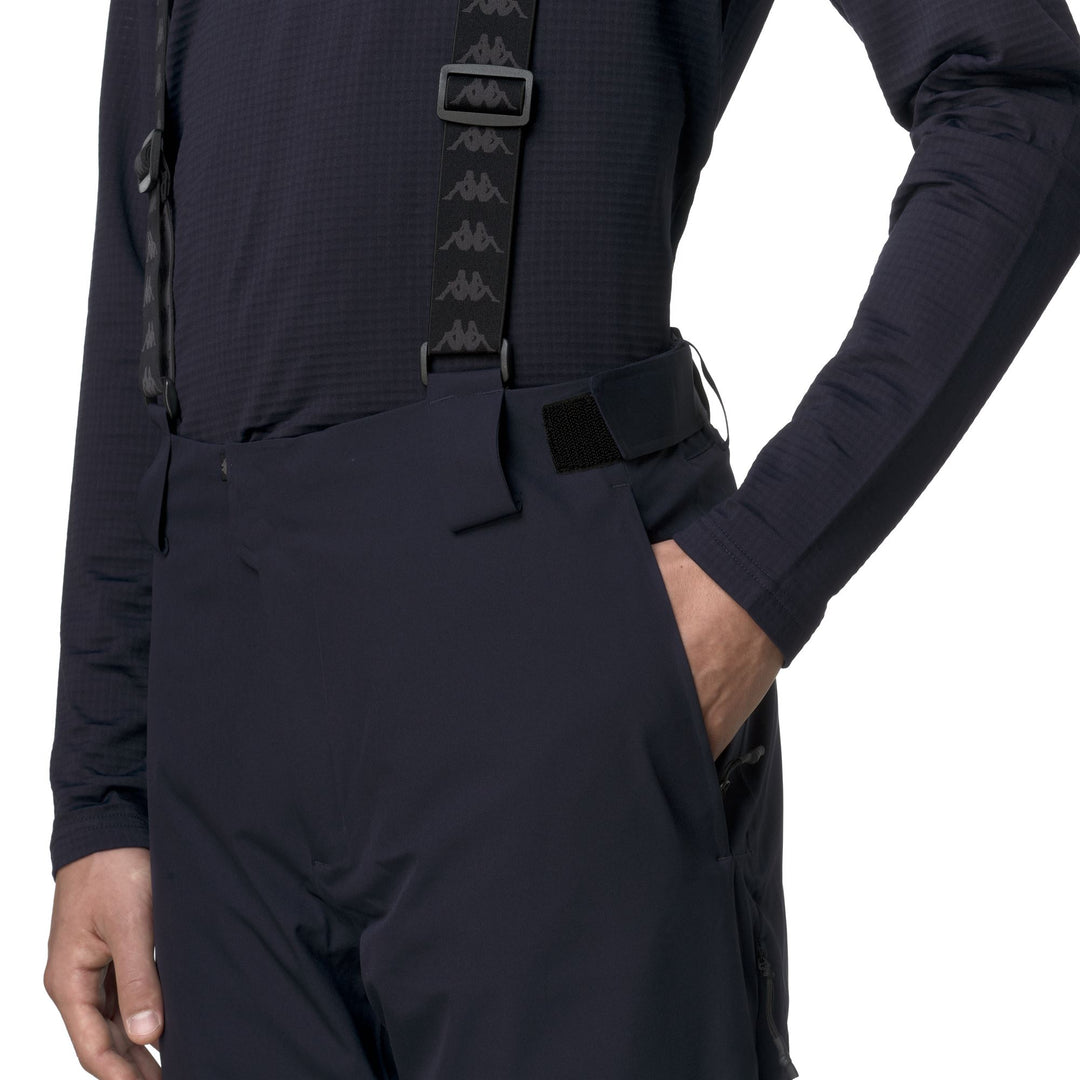 Blue Men's Regular Fit Waterproof Ski Trousers with Ventilation Opening main