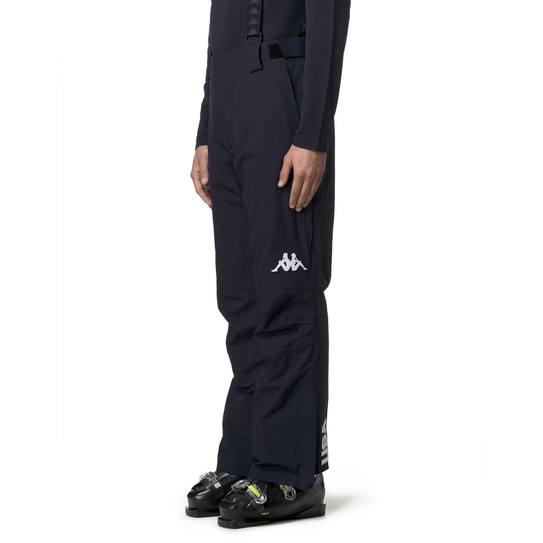 Blue Men's Regular Fit Waterproof Ski Trousers with Ventilation Opening main