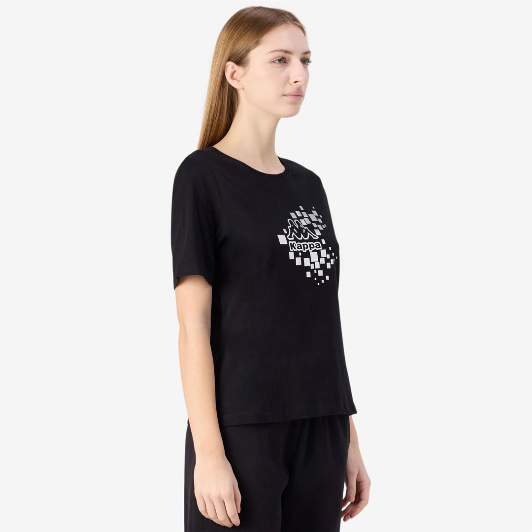 Black Women's Sportstyle T-Shirt with Graphic Print main