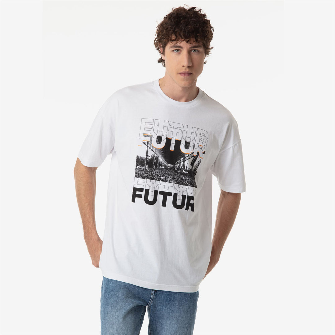 White Men's Sportswear Comfort Fit T-Shirt 01