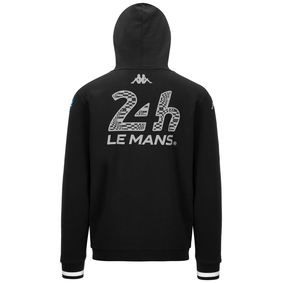 Black Men's Regular Fit Cotton Hoodie for 24h Le Mans Motor Racing main