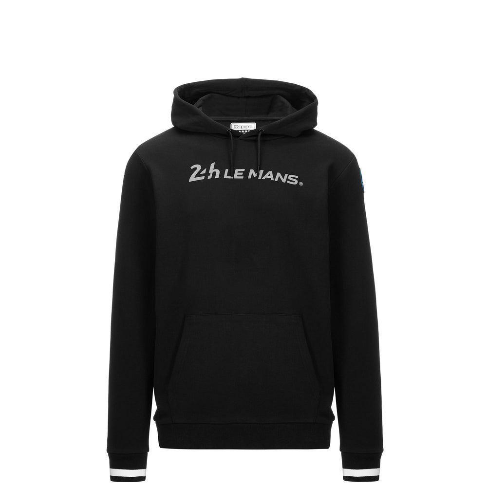 Black Men's 24H Le Mans Fleece Hoodie with Kangaroo Pocket 02
