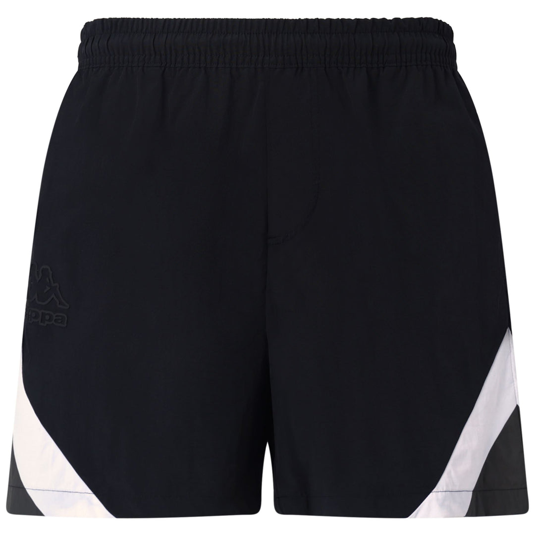 Black Men's Sportstyle Swimming Trunks with Adjustable Drawstring 01