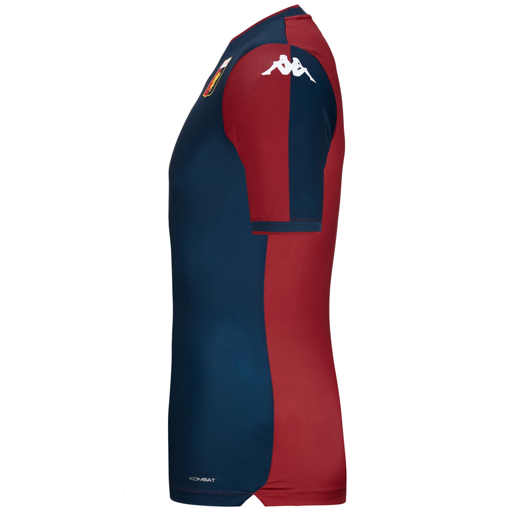 Maillot de football rouge Genoa pour homme, coupe ajustée, en tissu recyclé 02