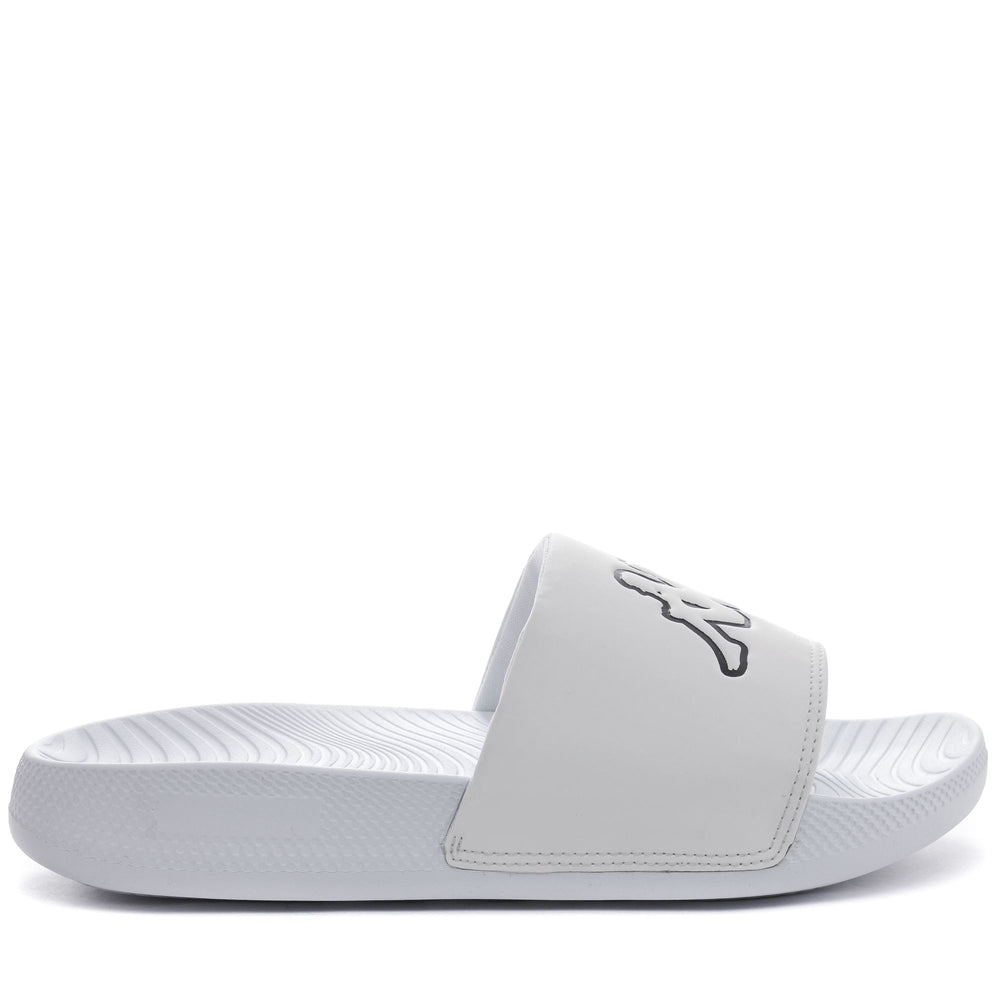 Grey and Black Unisex Swimming Flip-Flops with Rubber Outsole 02