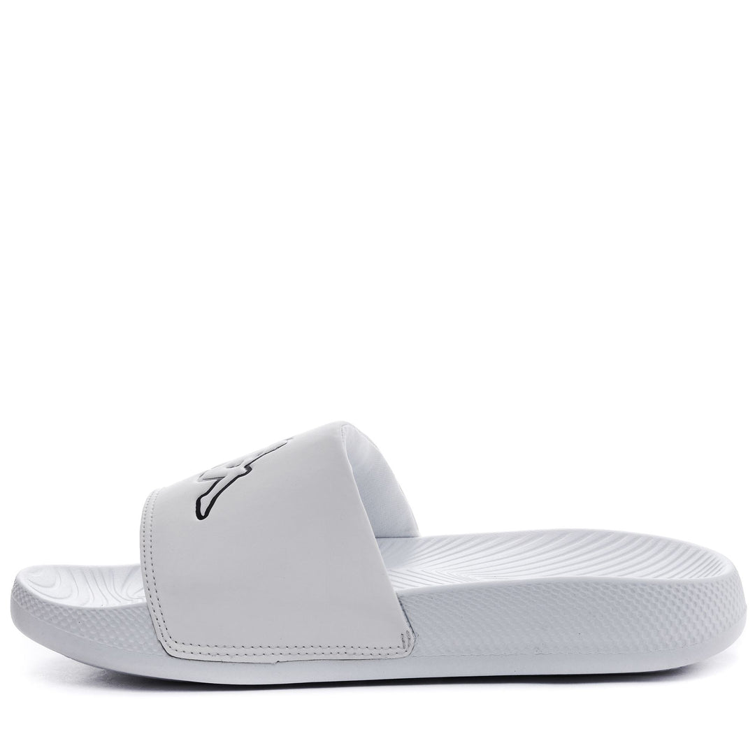 Grey and Black Unisex Swimming Flip-Flops with Rubber Outsole main