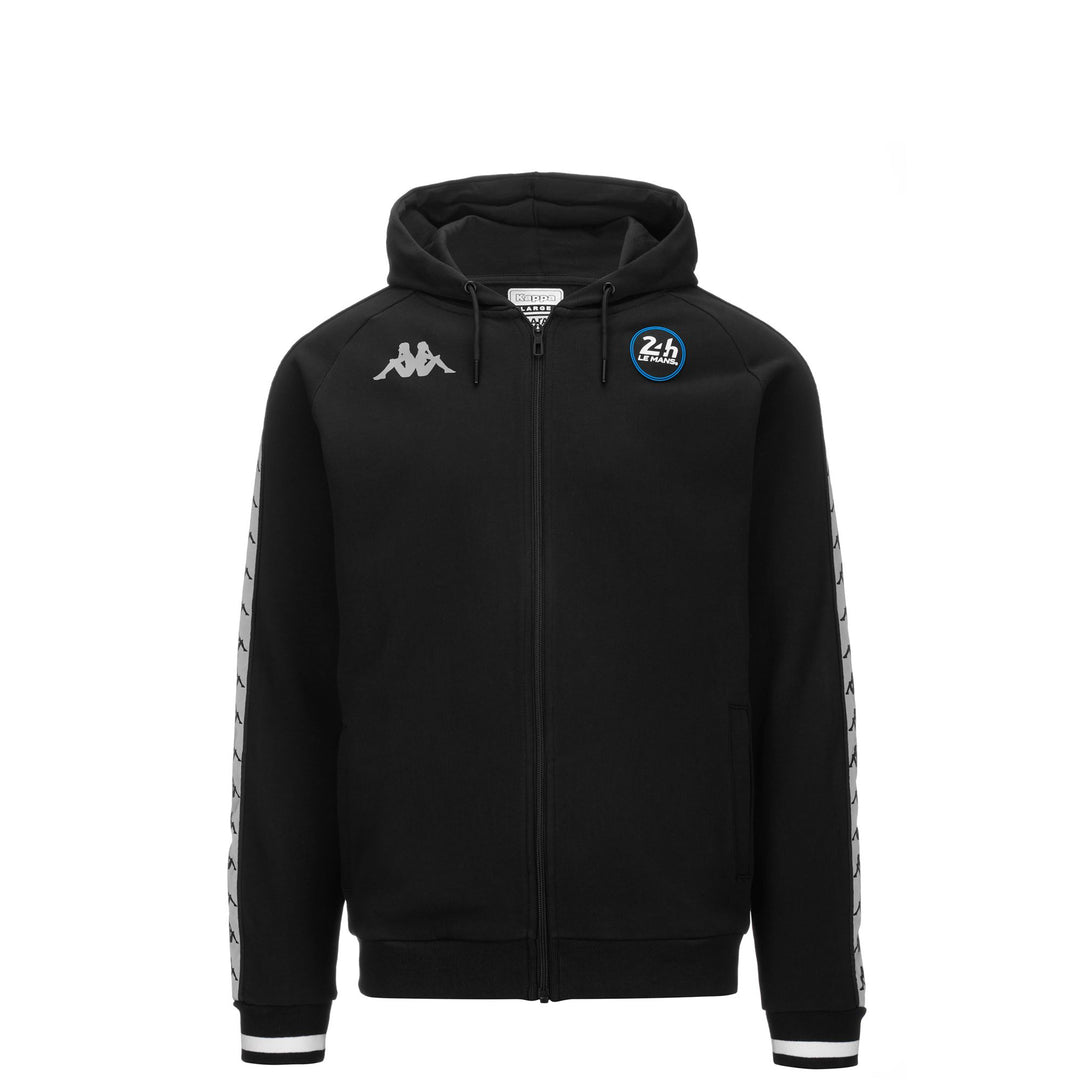 Giacca in pile 24H Le Mans da uomo nera con dettagli riflettenti 01