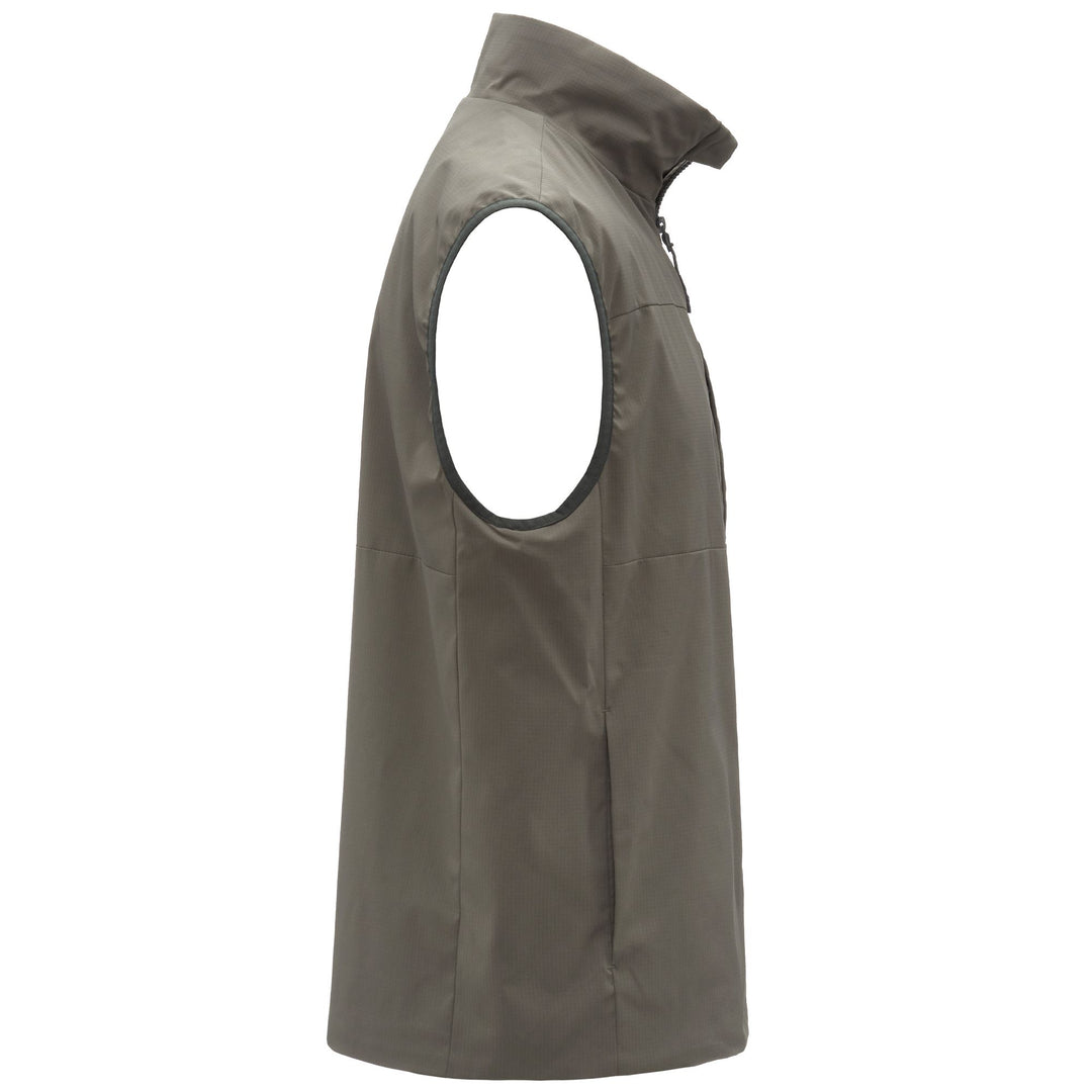 Gilet imbottito da uomo verde con protezione dall'acqua main