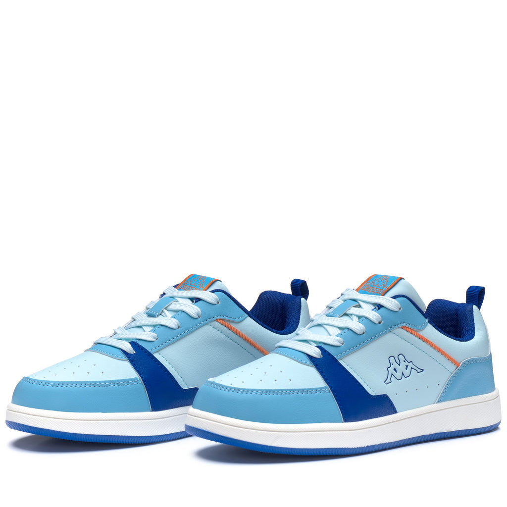 sugardrop、 pastel blue シューゲイザー Shoegazer Blue Kid's Low Cut Walking Sneakers with Synthetic Upper | Kappa