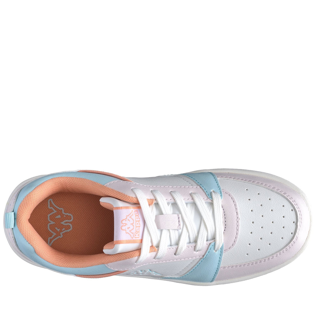 LOGO SHAY KID - Sneakers - Low Cut - Kid unisex - WHITE-PINK CALCITE-AZURE CELESTE main