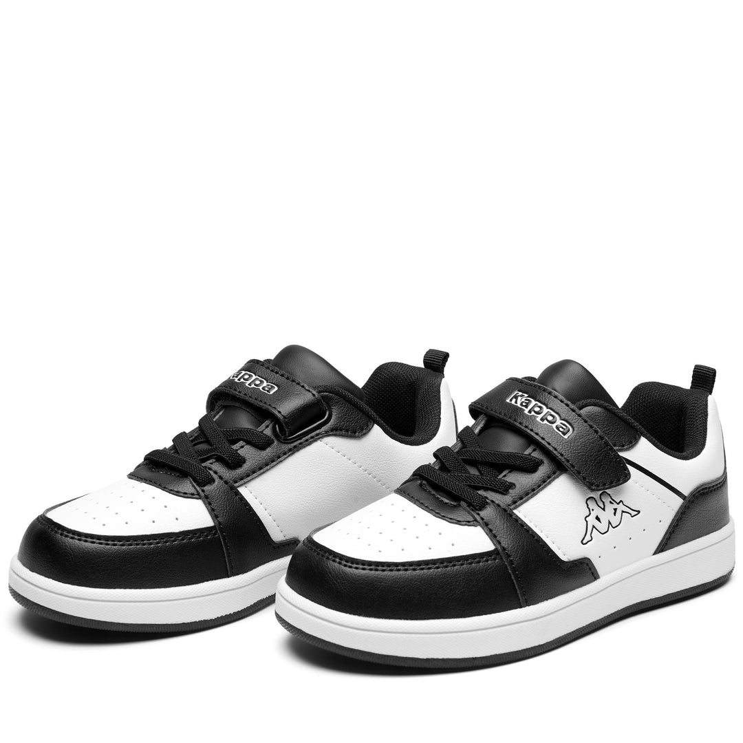 LOGO  SHAY EV KID - Sneakers - Low Cut - Kid unisex - WHITE-BLACK 01