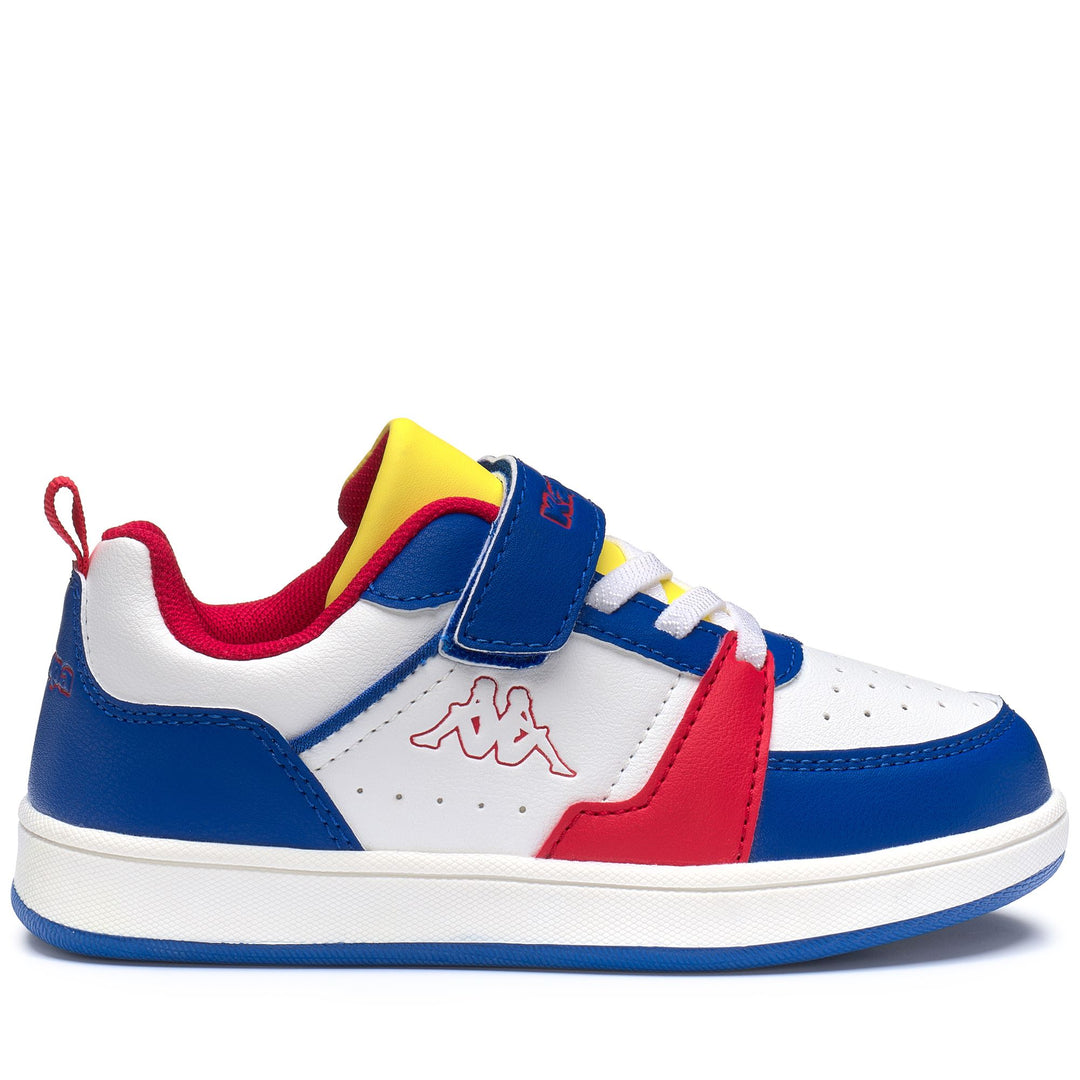 Baskets basses grises pour enfant, tige synthétique main