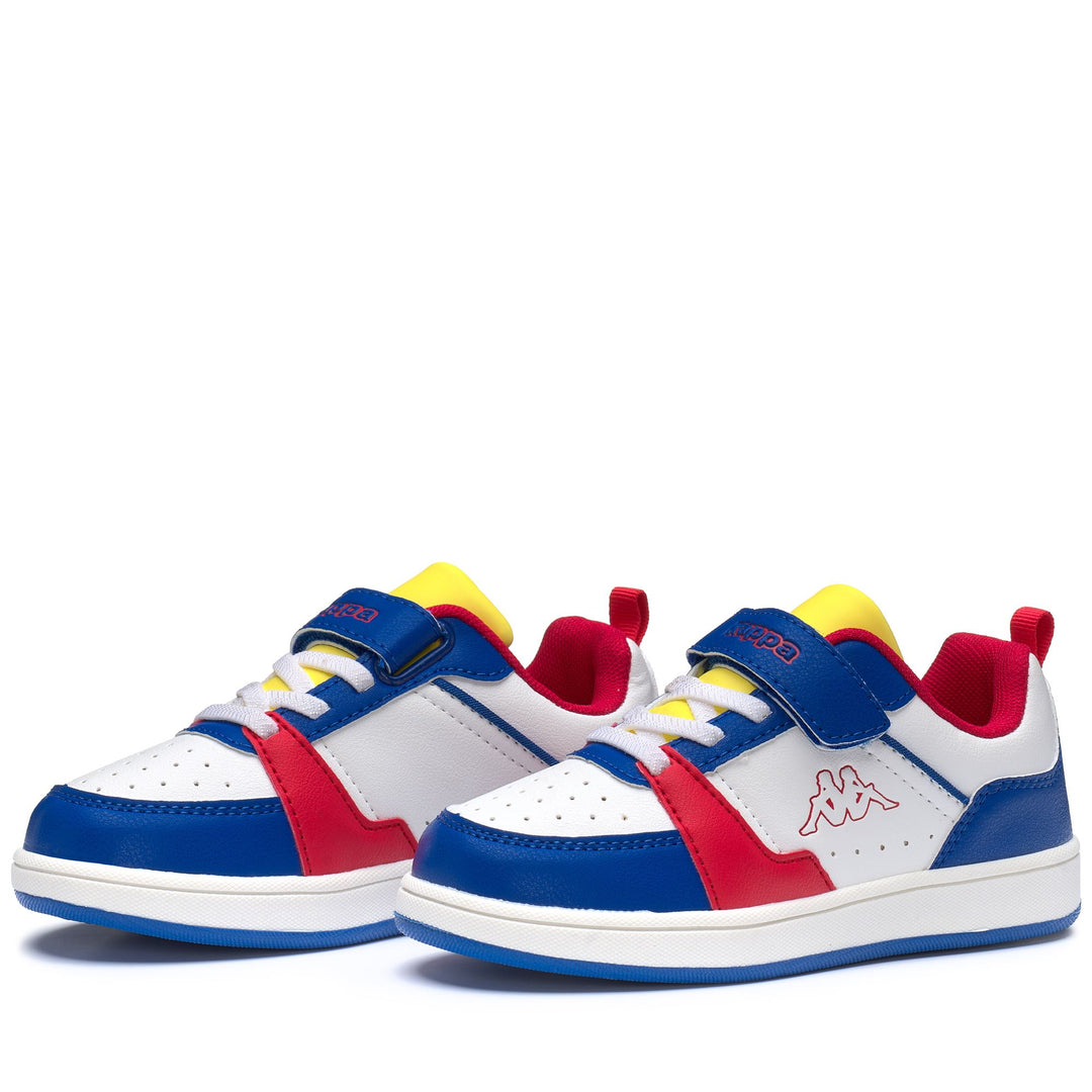 LOGO  SHAY EV KID - Sneakers - Low Cut - Kid unisex - WHITE-BLUE SAPPHIRE-RED CHINESE 01