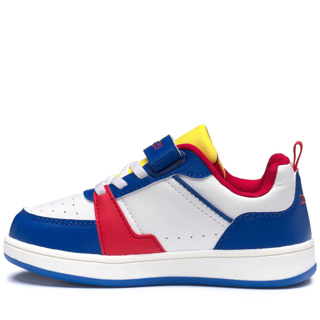 Baskets basses grises pour enfant, tige synthétique main