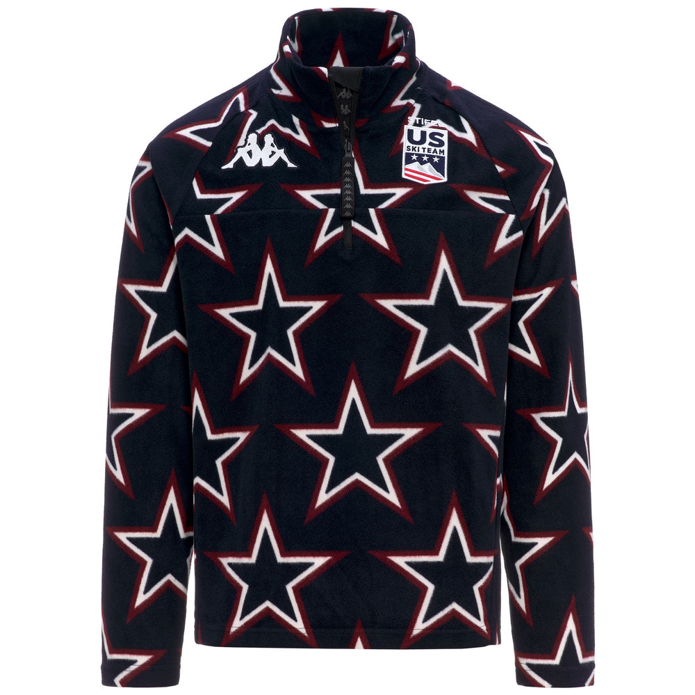 Blue Unisex Slim Fit Fleece for Skiing 02