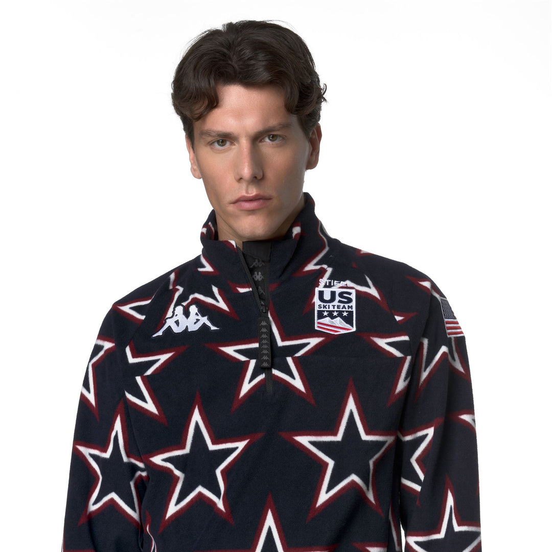 Blue unisex Microfleece Ski Jacket with Slim Fit main