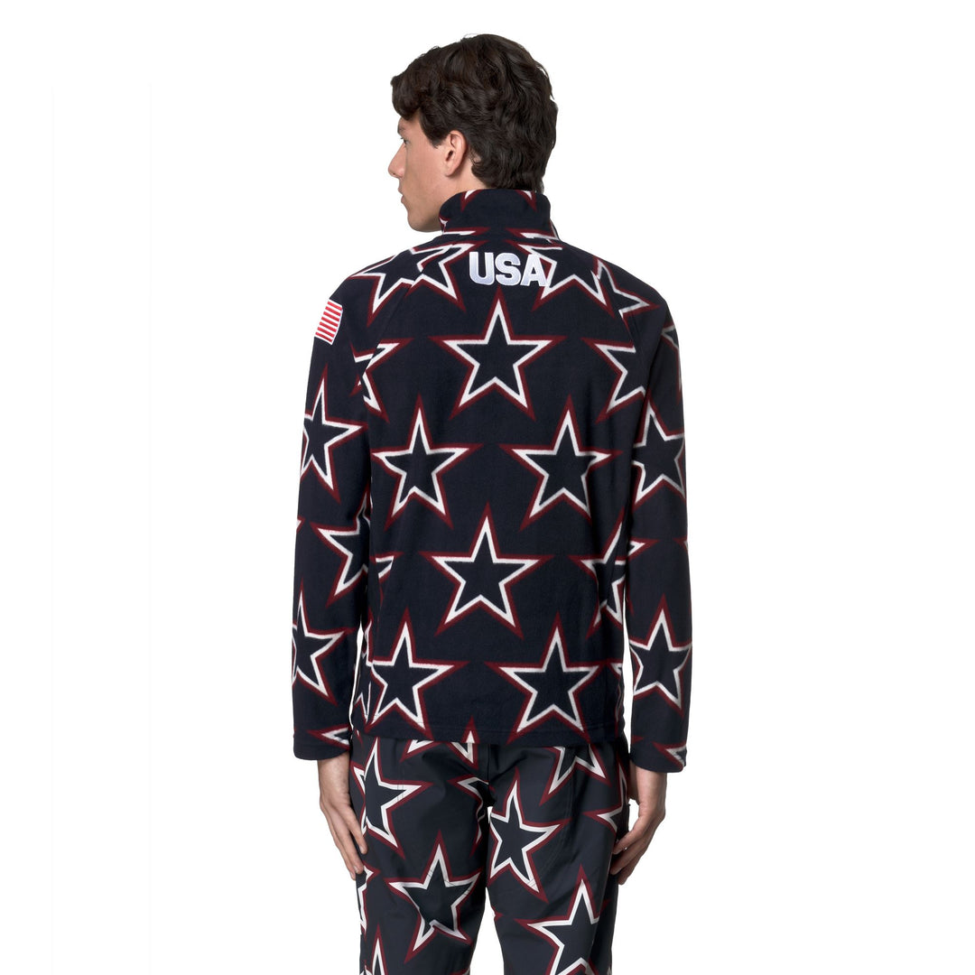 Blue unisex Microfleece Ski Jacket with Slim Fit main