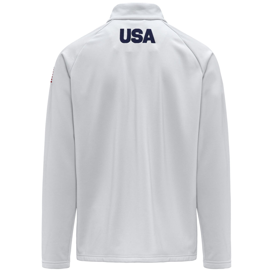 Cárdigan unisex de polar gris claro con media cremallera main