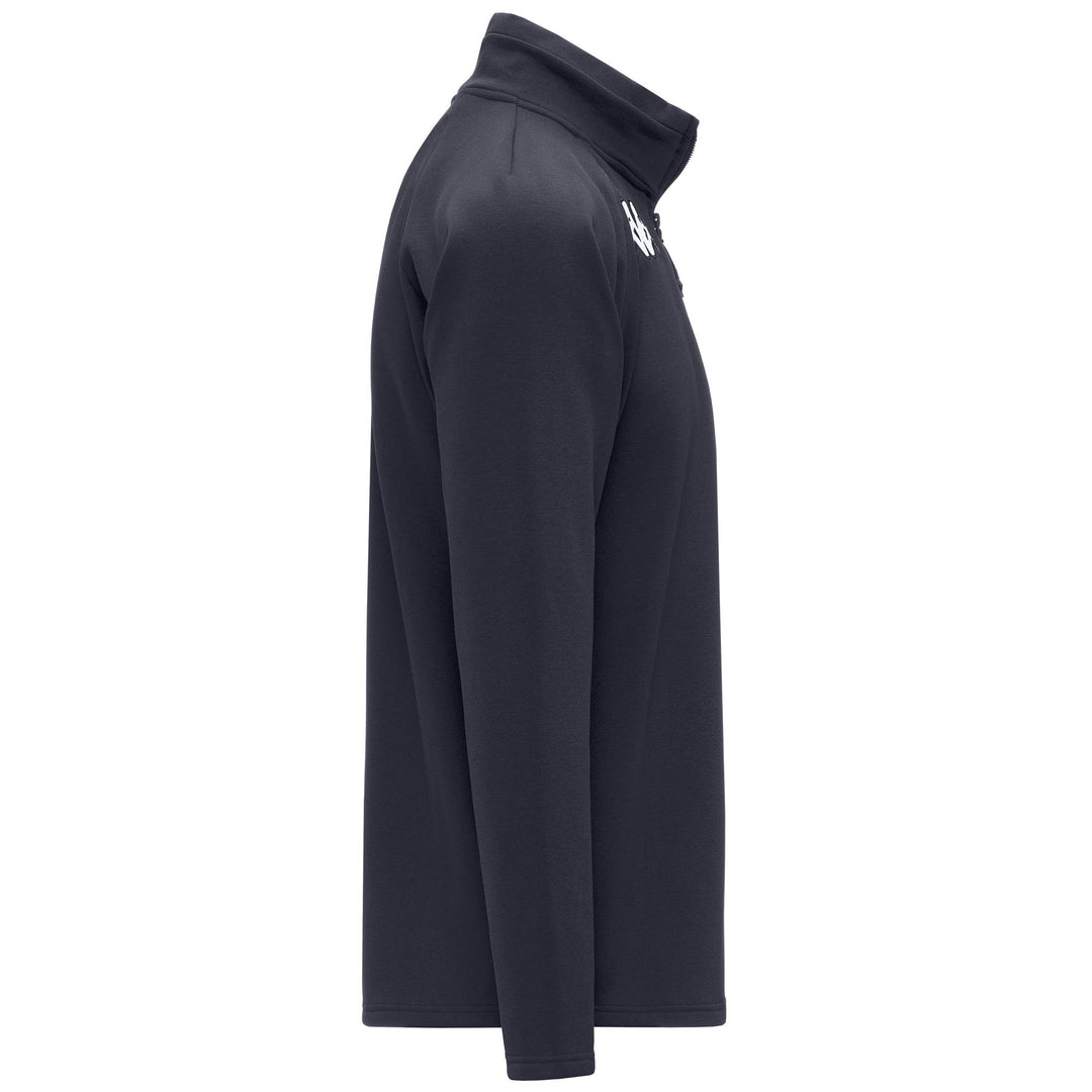 Cárdigan unisex de polar azul de corte entallado con media cremallera main