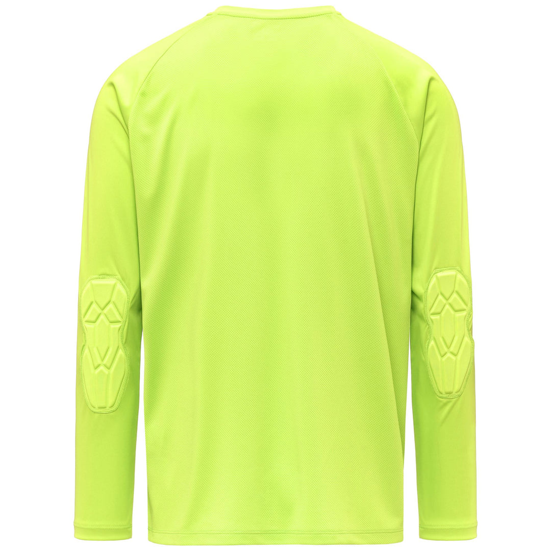 Camiseta de portero para hombre en amarillo neón con coderas main